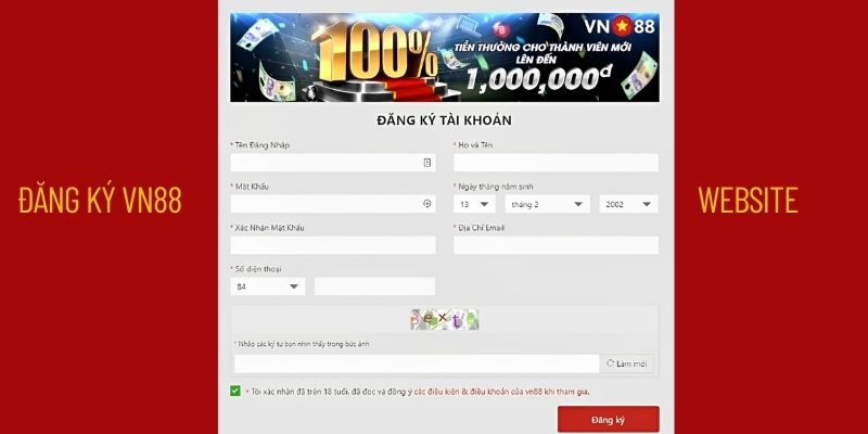 Đăng ký VN88 chi tiết và hiệu quả với trình duyệt web